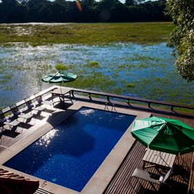 Schwimmbad Caiman Lodge Pantanal Brsilien