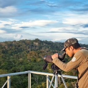 Uitzicht vanuit de observatietoren van de Cristalino Jungle Lodge
