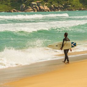 Surfen in Florianopolis Brasilien