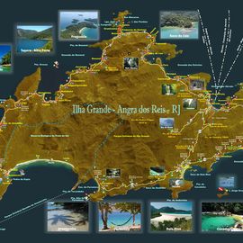 Karte Ilha Grande Brasilien