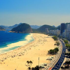 Strand Copacabana Rio de Janeiro Brasilien
