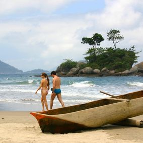 Strand Ilhabela Brasilien