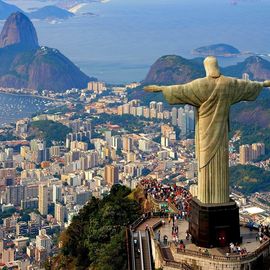 Christusbild Corcovado Rio de Janeiro Brasilien